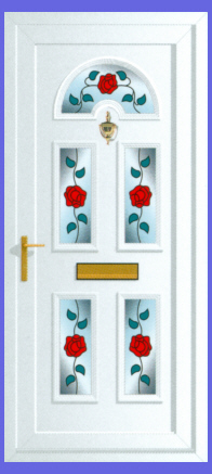 Georgian Rambling Rose Door