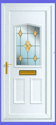 Jacobean Bevel F Coloured Door