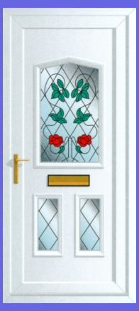 Jacobean Climbing Rose Door