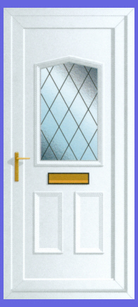 Jacobean Diamond Lead 1 Door