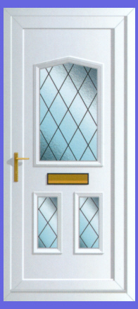 Jacobean Diamond Lead 3 Door