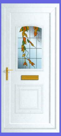 Victorian Falling Leaves Door